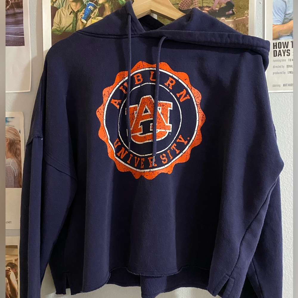 Auburn University Crop Long Sleeve Hoddie